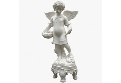 Купить Скульптура из мрамора S_62 Маленький ангел на постаменте